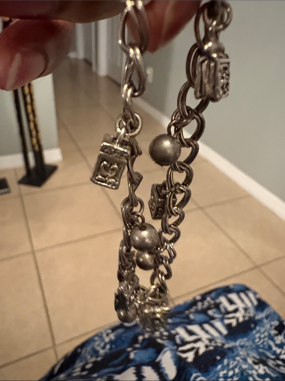 Silver-Tone Charm Bracelet